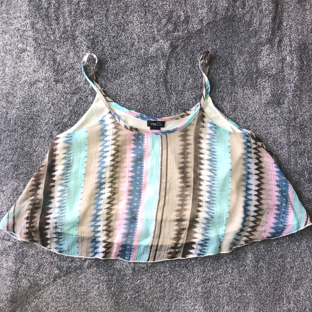 Patterned Crop Top